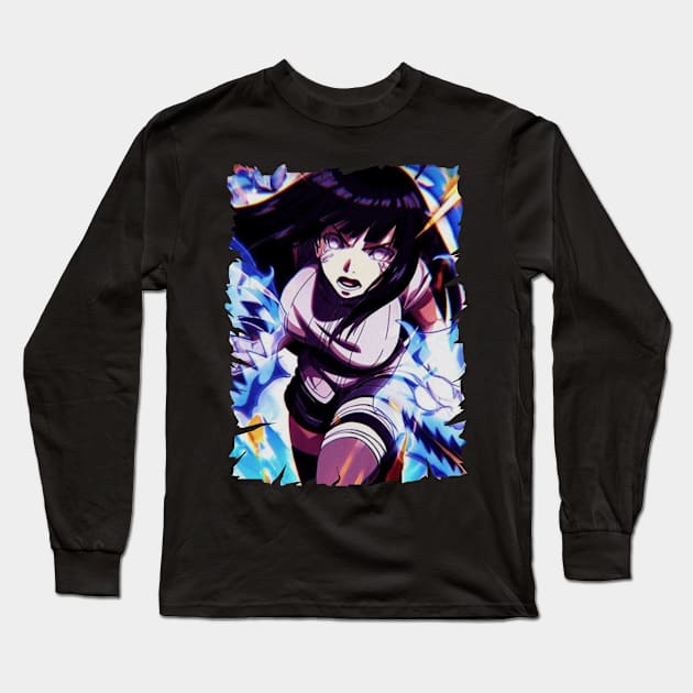 HINATA HYUGA MERCH VTG Long Sleeve T-Shirt by funnymushroomz